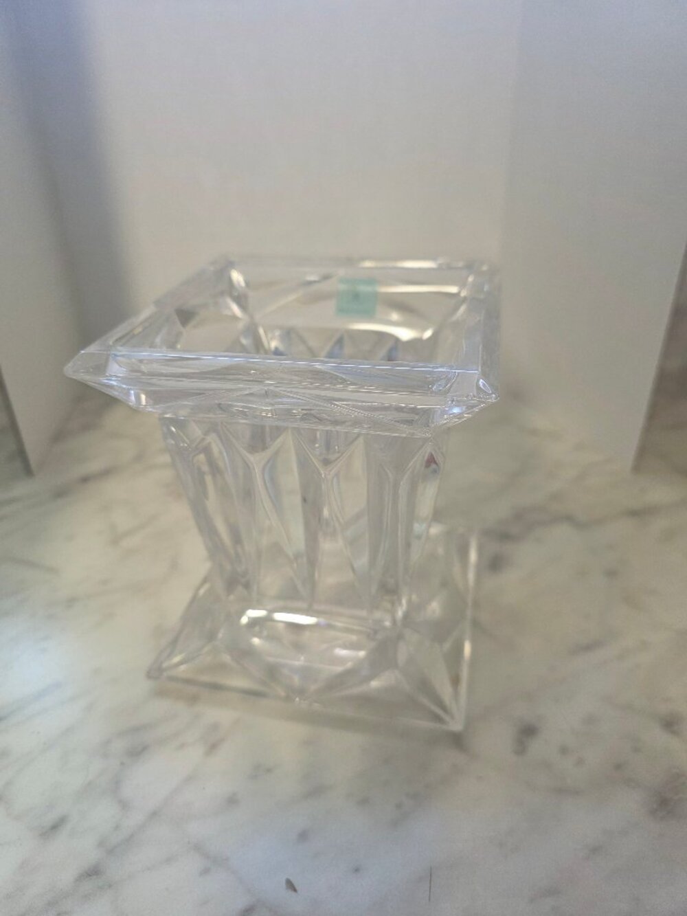 Quad Prism Crystal Candle Holders by PartyLight